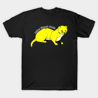 Yellow Weasel Inside T-Shirt